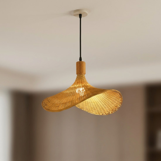 Straw Chandelier Small